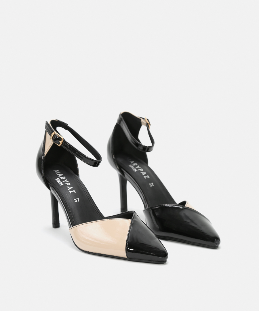 Zapatos tac&oacute;n puntera combinada image number null